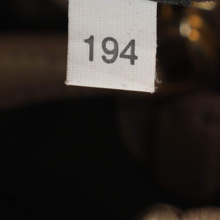 Pre Owned Miu Miu Gathered Beige Vitello Shine Leather Hobo