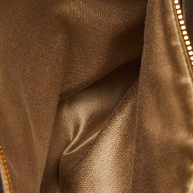 Pre Owned Miu Miu Pushlock Black Madras Leather Tote