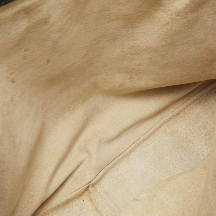 Pre Owned Miu Miu Pushlock Black Madras Leather Tote