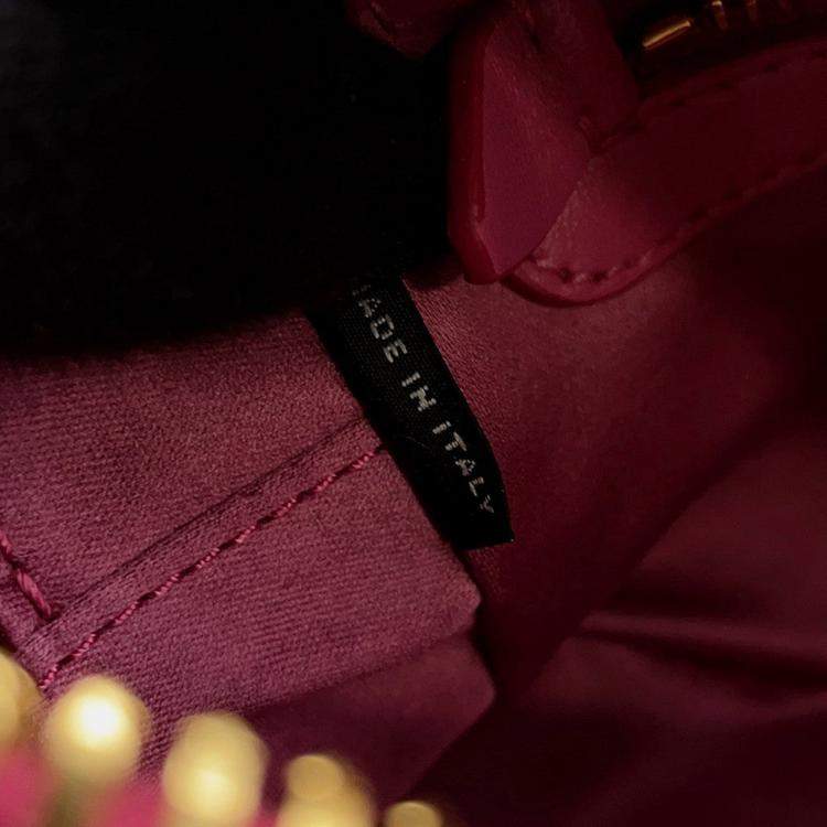 Pre Owned Miumiu Arcadi Matelasse 2-Way Bag Pink Leather