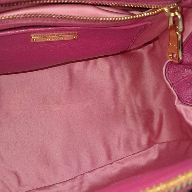 Pre Owned Miu Miu Pink Leather tote and shoulder bag