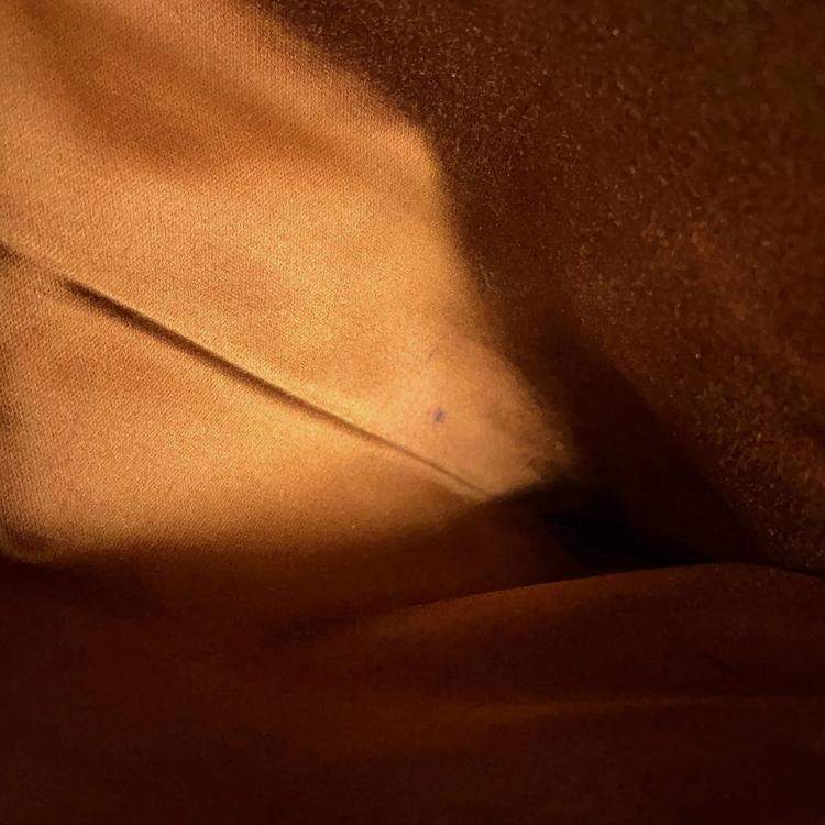 Pre Owned Miu Miu Miu Bow Handbag Leather Bag Brown