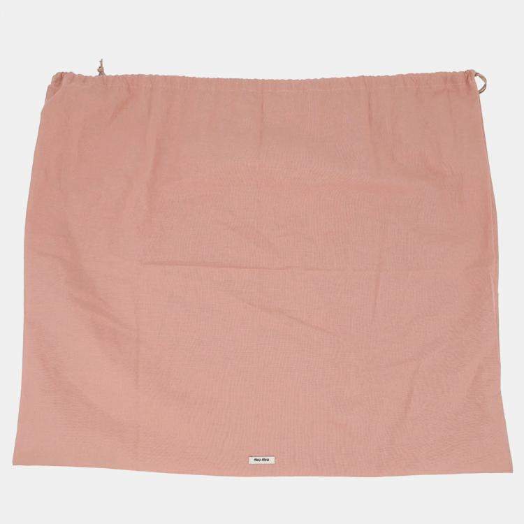 Pre Owned Miu Miu Miu Bow Handbag Leather Bag Brown