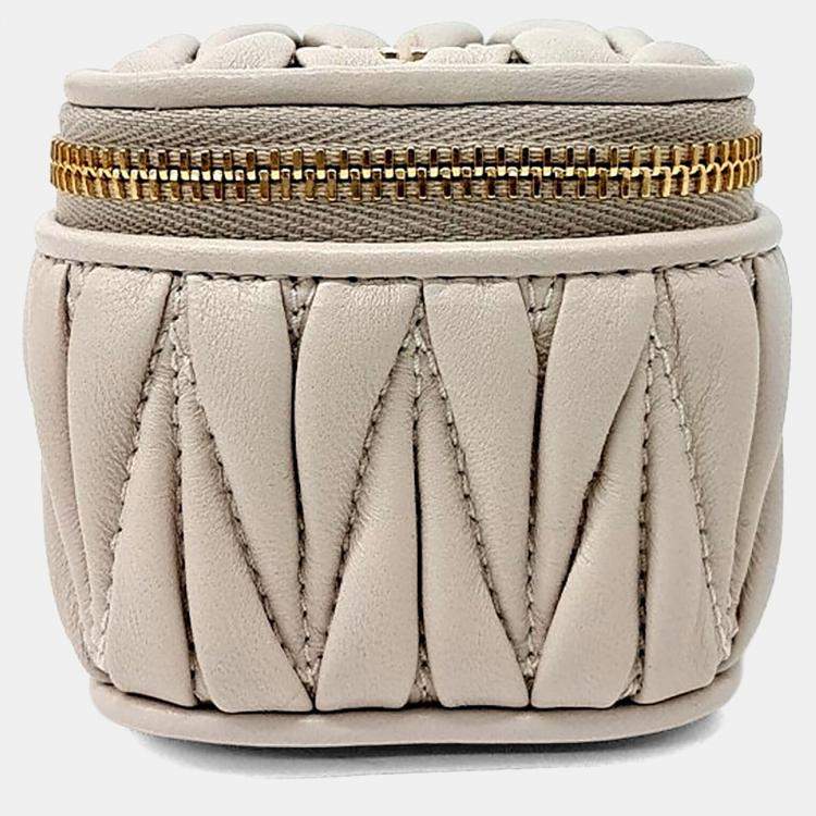 Pre Owned Miu Miu Matrasse Keychain Bag