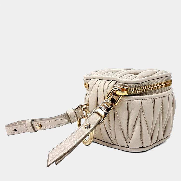 Pre Owned Miu Miu Matrasse Keychain Bag