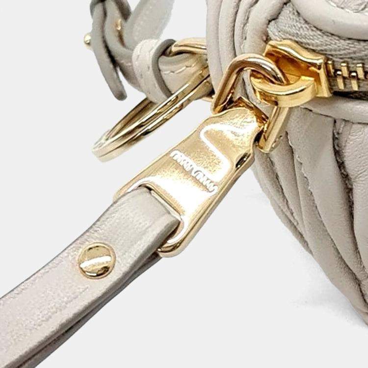 Pre Owned Miu Miu Matrasse Keychain Bag