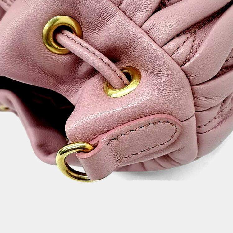 Pre Owned Miu Miu Matrasse Bucket Bag (5BE014)