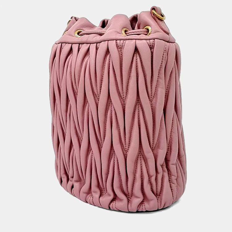 Pre Owned Miu Miu Matrasse Bucket Bag (5BE014)