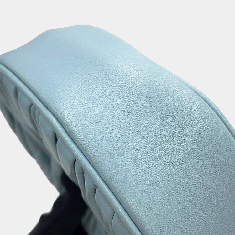 مملوكة مسبقًا Miumiu Materassee 2Way Shoulder Bag Light Blue Leather