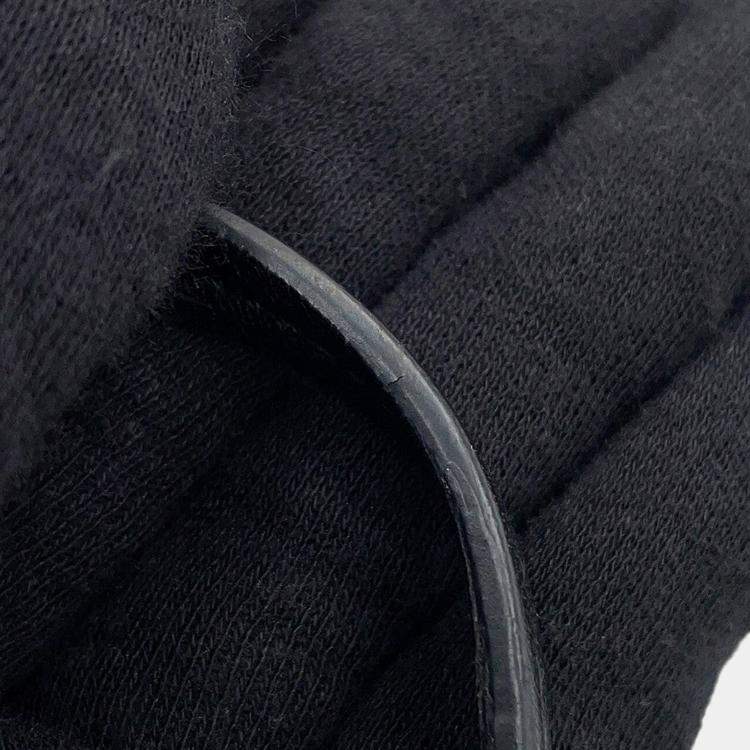 Pre Owned Miumiu Wonder Black Leather 2Way Shoulder Bag 