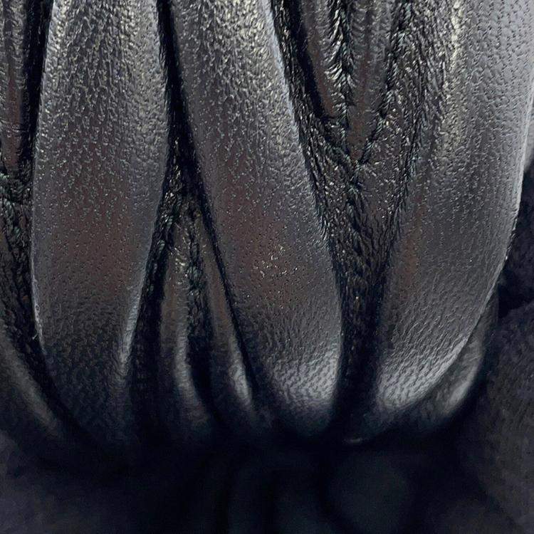 Pre Owned Miumiu Wonder Black Leather 2Way Shoulder Bag 