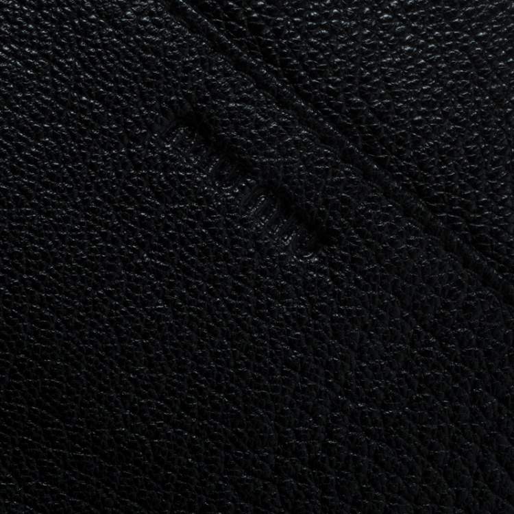 Pre Owned Miu Miu Black Leather Continental Wallet
