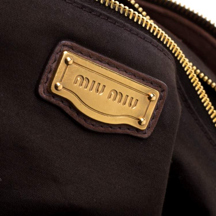 Pre Owned Miu Miu Multicolor Suede Camoscio Tie Dye Tote