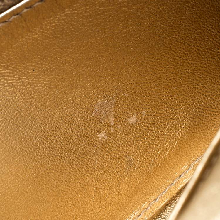Pre Owned Miu Miu Multicolor Embellished Jacquard Wallet