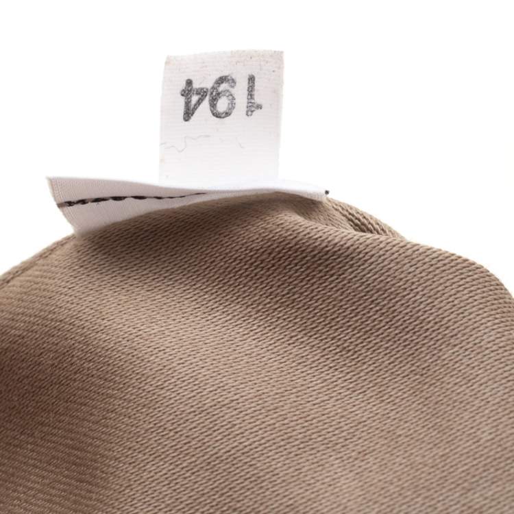 Pre Owned Miu Miu Orange Leather Large Madras Tote 