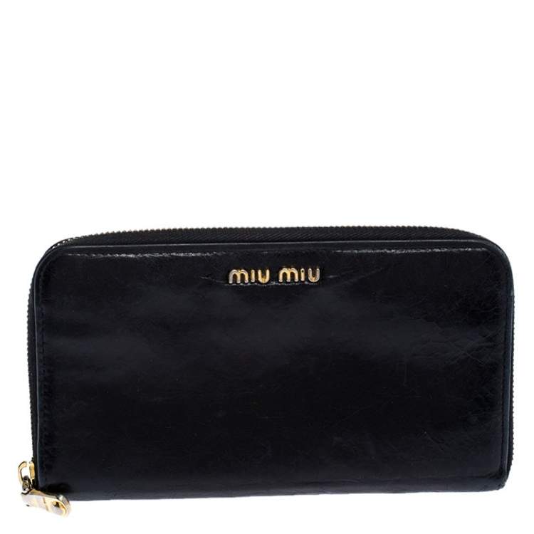 miu miu wallet black