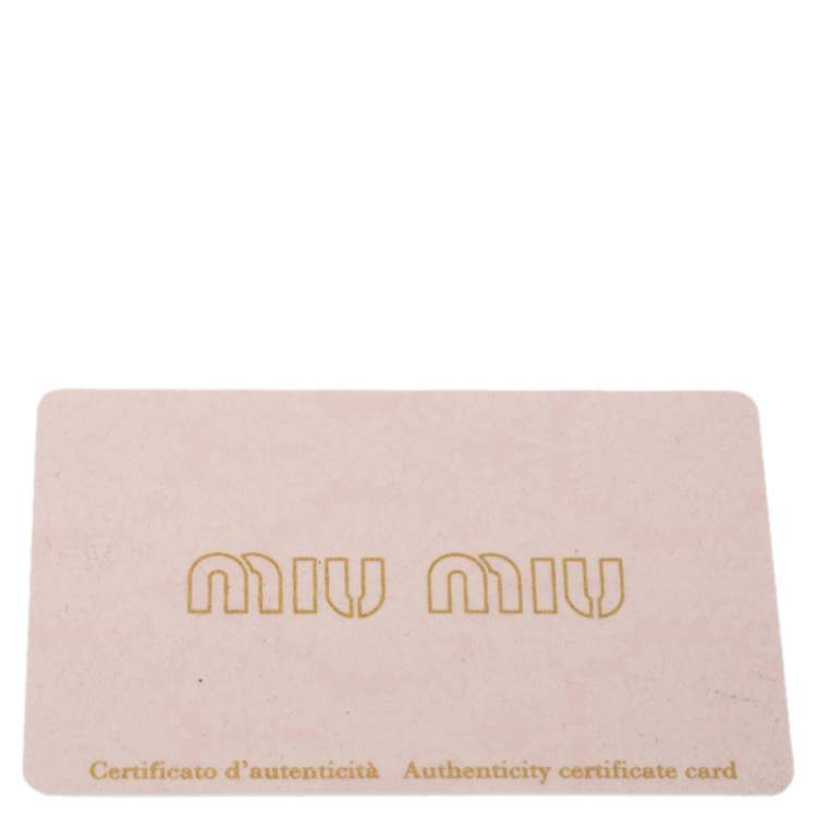 Pre Owned Miu Miu Black/White Matelasse Leather Small Club Shoulder Bag