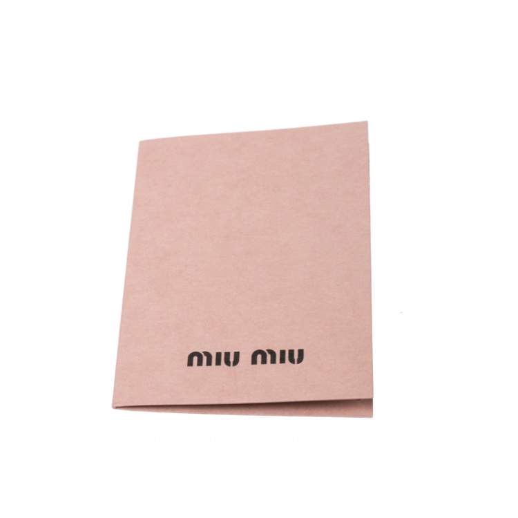 Pre Owned Miu Miu Pink Vitello Lux Leather Bow Satchel