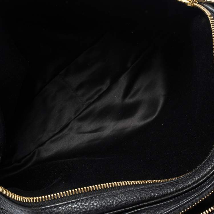 Pre Owned Miu Miu Black Leather Vitello Phenix Satchel