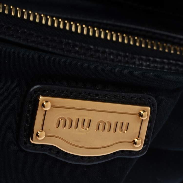 Pre Owned Miu Miu Multicolor Paillette Sequins Turnlock Top Handle Bag