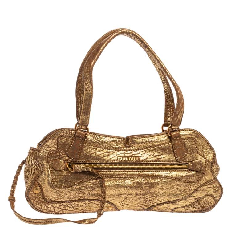 MIU MIU, Gold Women's Handbag