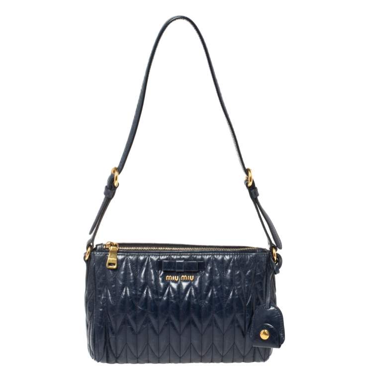 miu miu navy blue bag