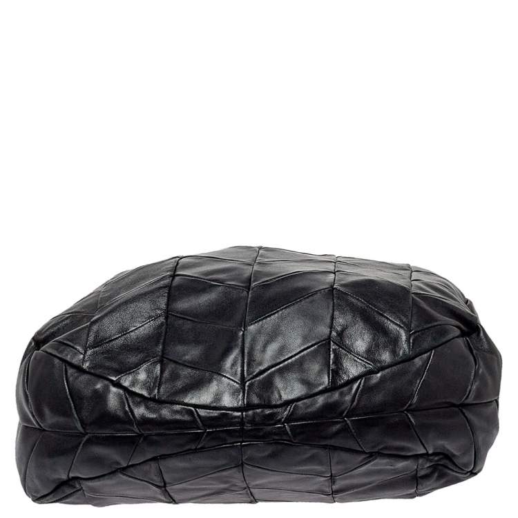 Pre Owned Miu Miu Black Quilted Leather Hobo
