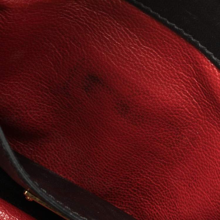 Pre Owned Miu Miu Black Quilted Leather Biker Top Handle Bag