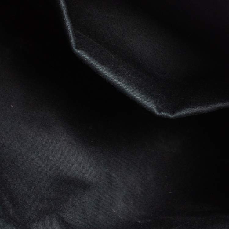 Pre Owned Miu Miu Black Matelasse Leather Clutch