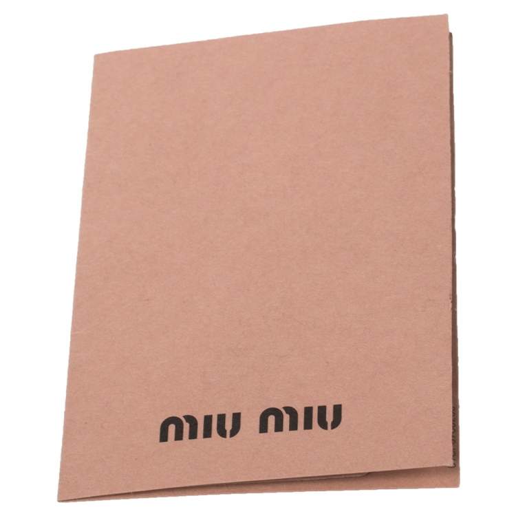 Pre Owned Miu Miu Grey Leather Frame Chain Shoulder Bag