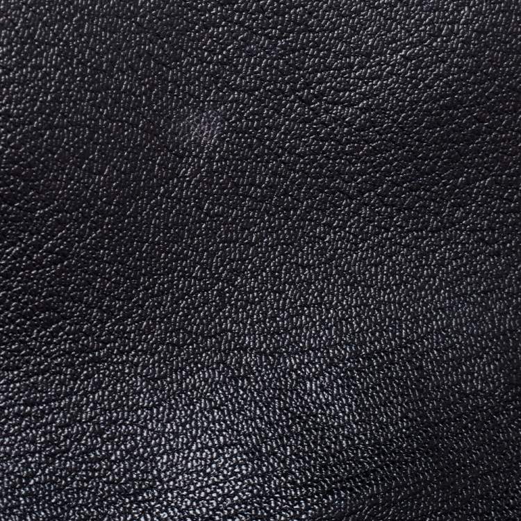 Pre Owned Miu Miu Black/Beige Madras Leather Push Lock Flap Top Handle Bag