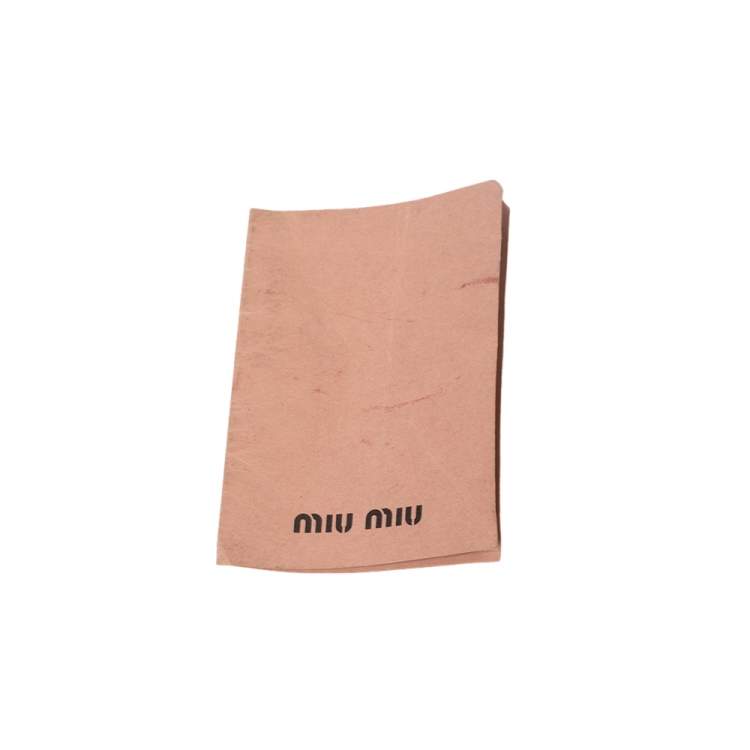 Pre Owned Miu Miu Blue Leather Middle Zip Tote