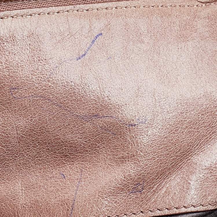 Pre Owned Miu Miu Beige Vitello Lux Leather Large Bow Satchel