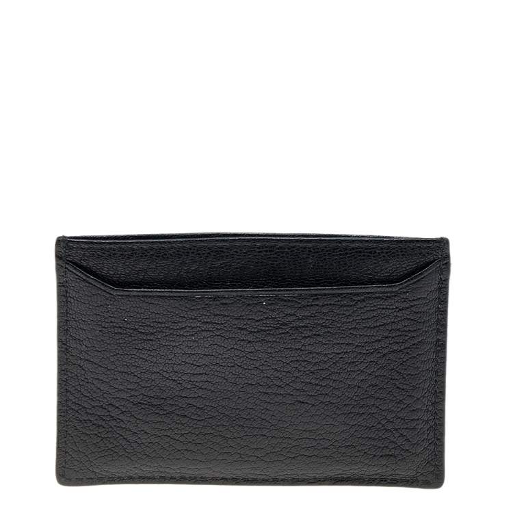 مملوكة مسبقًا Miu Miu Black Leather Madras Card Holder