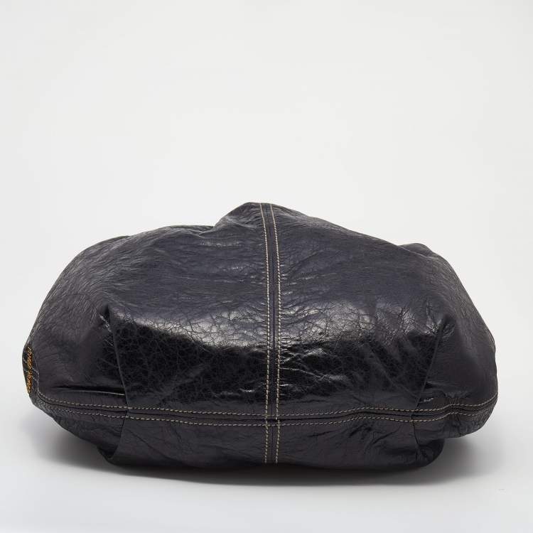 Pre Owned Miu Miu Black Leather Hobo