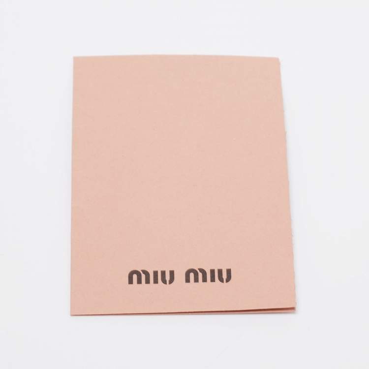 Pre Owned Miu Miu Red/Orange Leather Pushlock Flap Top Handle Bag