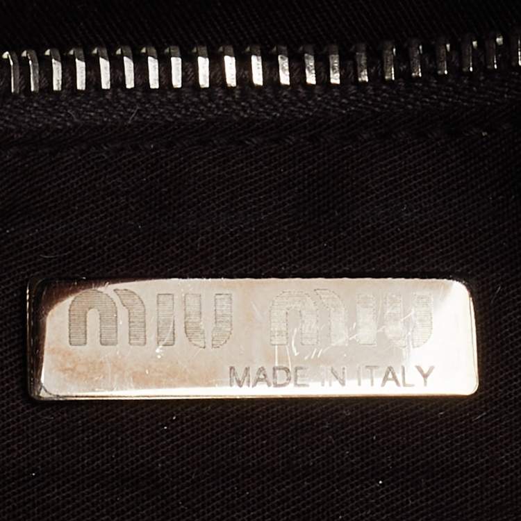 Pre Owned Miu Miu Light Burgundy Suede Shoulder Bag