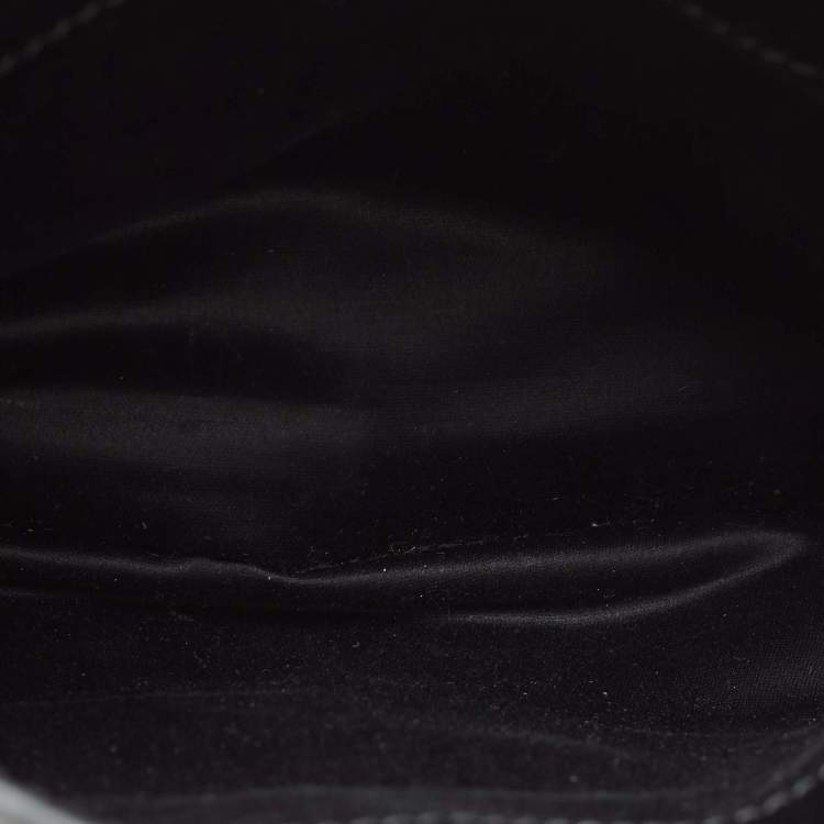 Pre Owned Miu Miu Black Madras Leather Tote