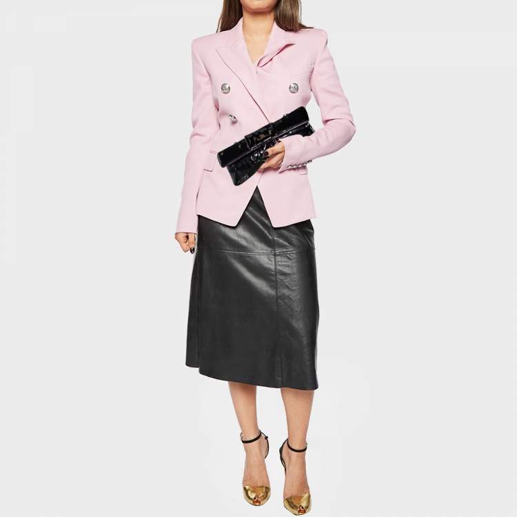 Pre Owned Miu Miu Black Patent Leather Long Flap Clutch