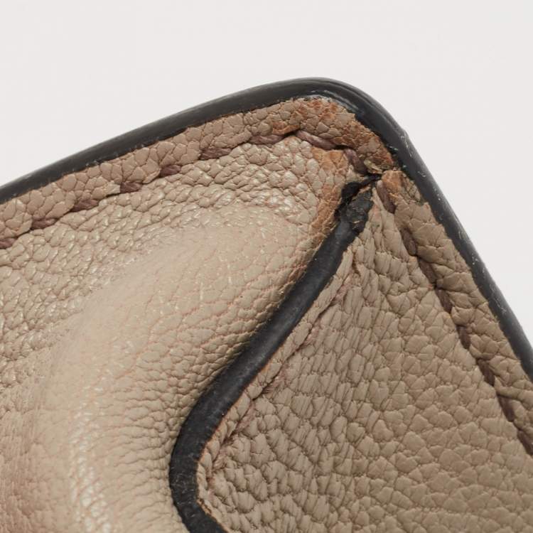 مملوكة مسبقًا Miu Miu Blue/Beige Madras Leather Bandoliera Shoulder Bag