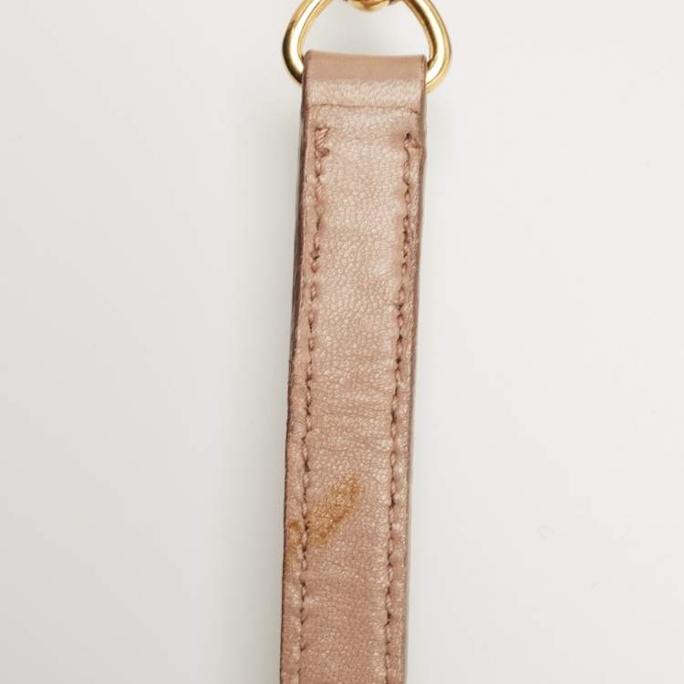 Pre Owned Miu Miu Beige Matalasse Leather Flap Crossbody Bag