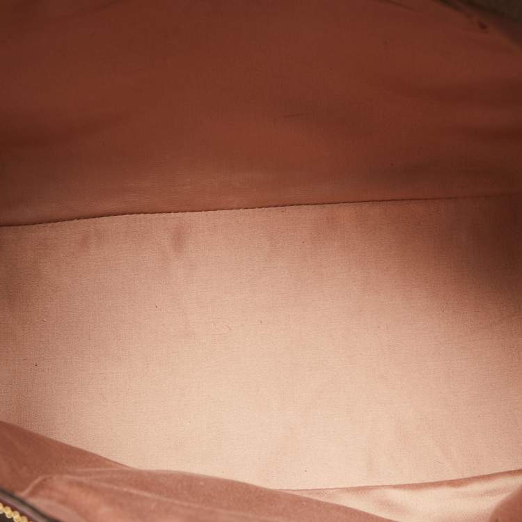 Pre Owned Miu Miu Black Madras Leather Tote