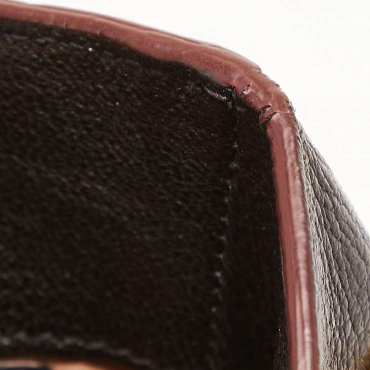 Pre Owned Miu Miu Black Madras Leather Tote