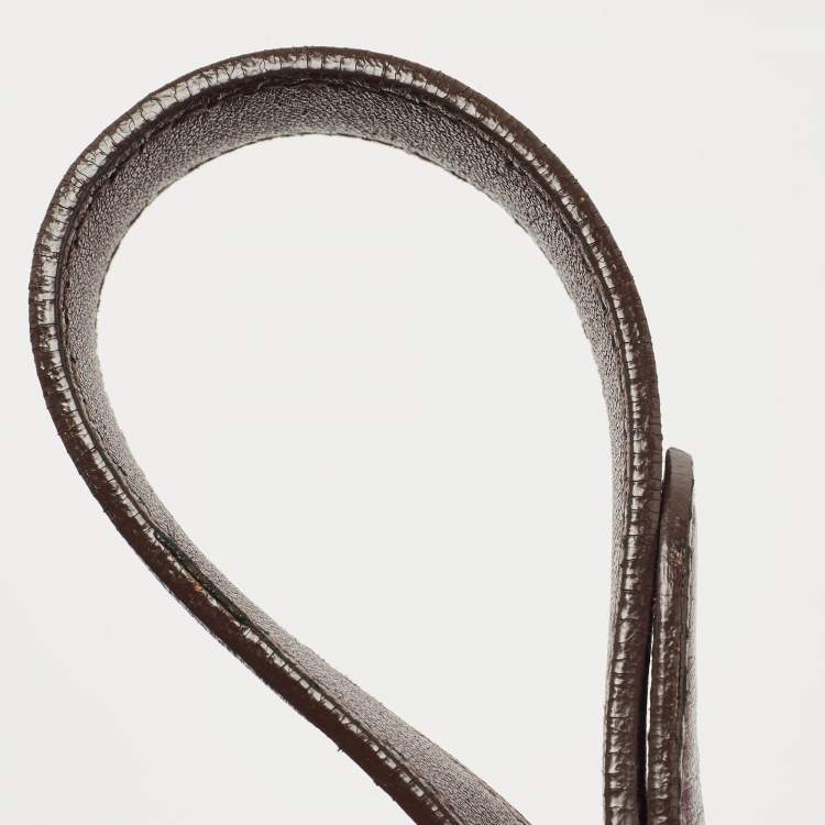 Pre Owned Miu Miu Metallic Purple Matelasse Lux Leather Coffer Hobo