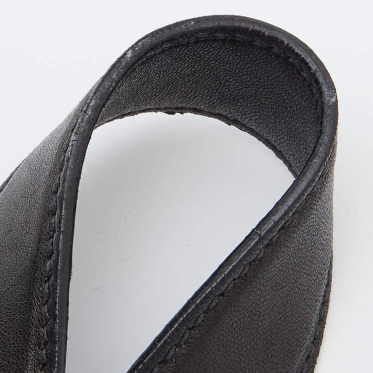 Pre Owned Miu Miu Black Matelasse Leather Fold Over Zip Tote
