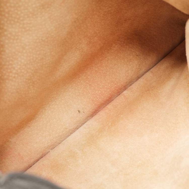 Pre Owned Miu Miu Black Madras Leather Pushlock Tote