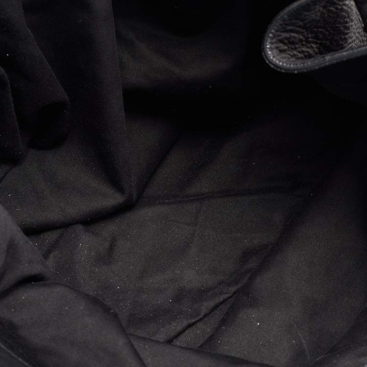 Pre Owned Miu Miu Black Leather Hobo