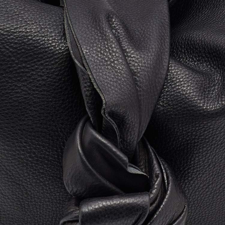 Pre Owned Miu Miu Black Leather Hobo