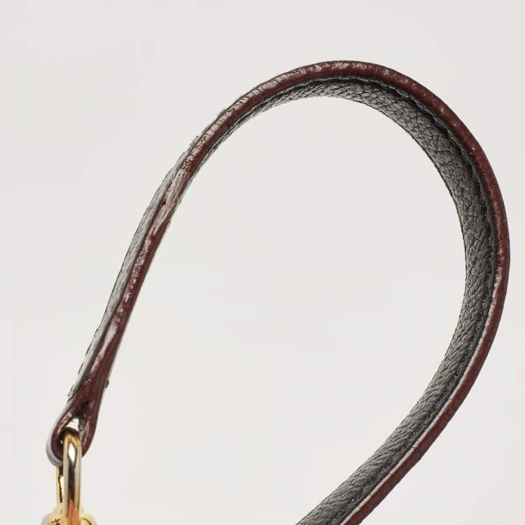 Pre Owned Miu Miu Black Leather Pushlock Flap Shoulder Bag