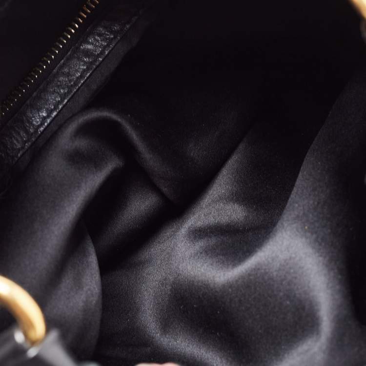 Pre Owned Miu Miu Multicolor Patchwork Leather Harlequin Hobo